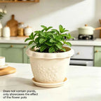 Embossed Flower Pot 15cm