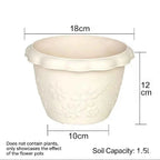 1.5 Gallon Embossed Flower Pot