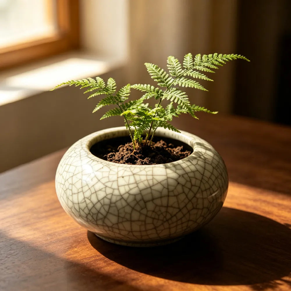 Low Profile Ceramic Planter - 3''